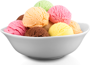 Helados preparados con pulpa Ángel Mío